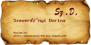 Szeverényi Dorina névjegykártya